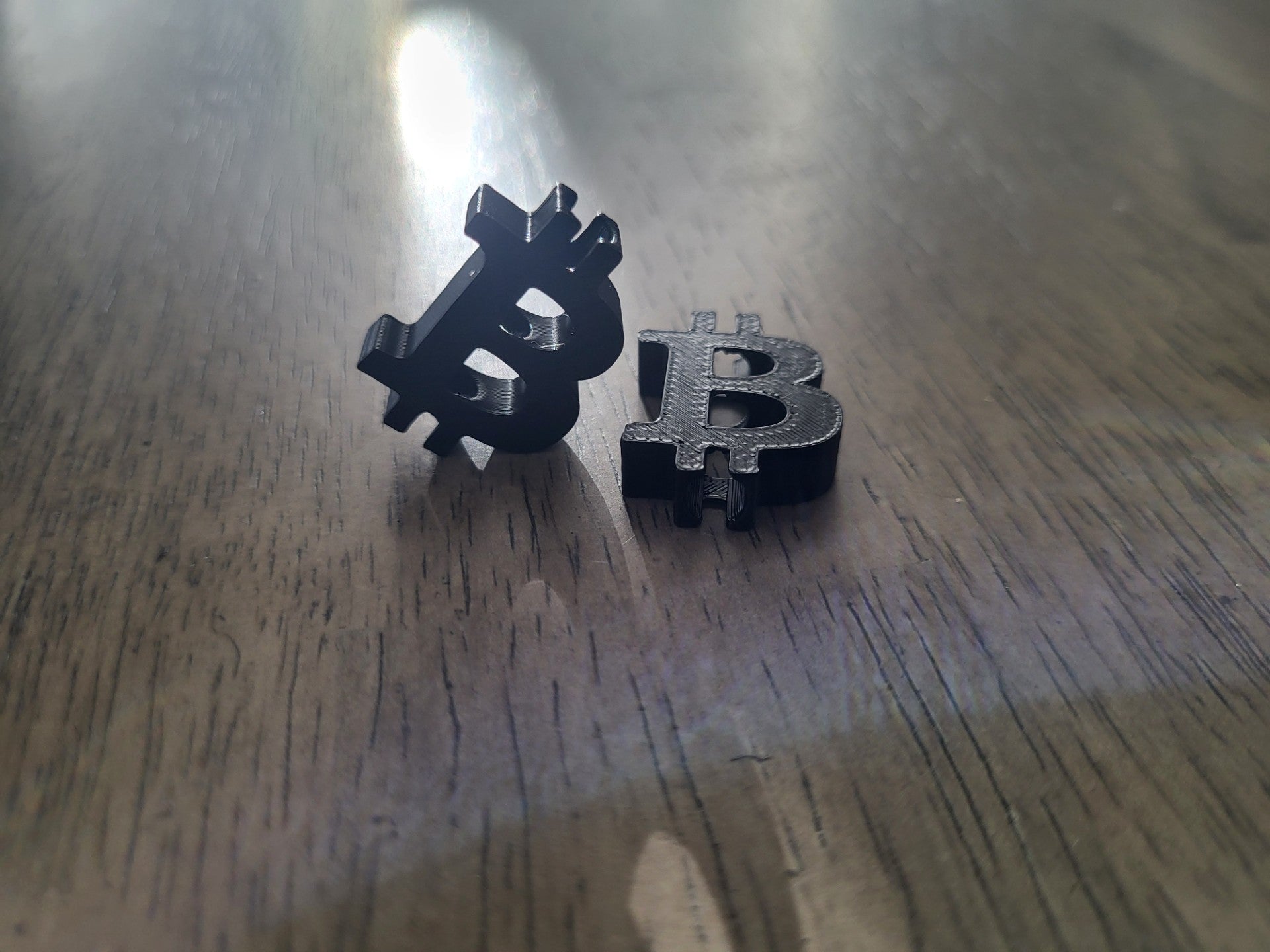 Side Front view of a Bitcoin hoodie with beads‑style graphic design