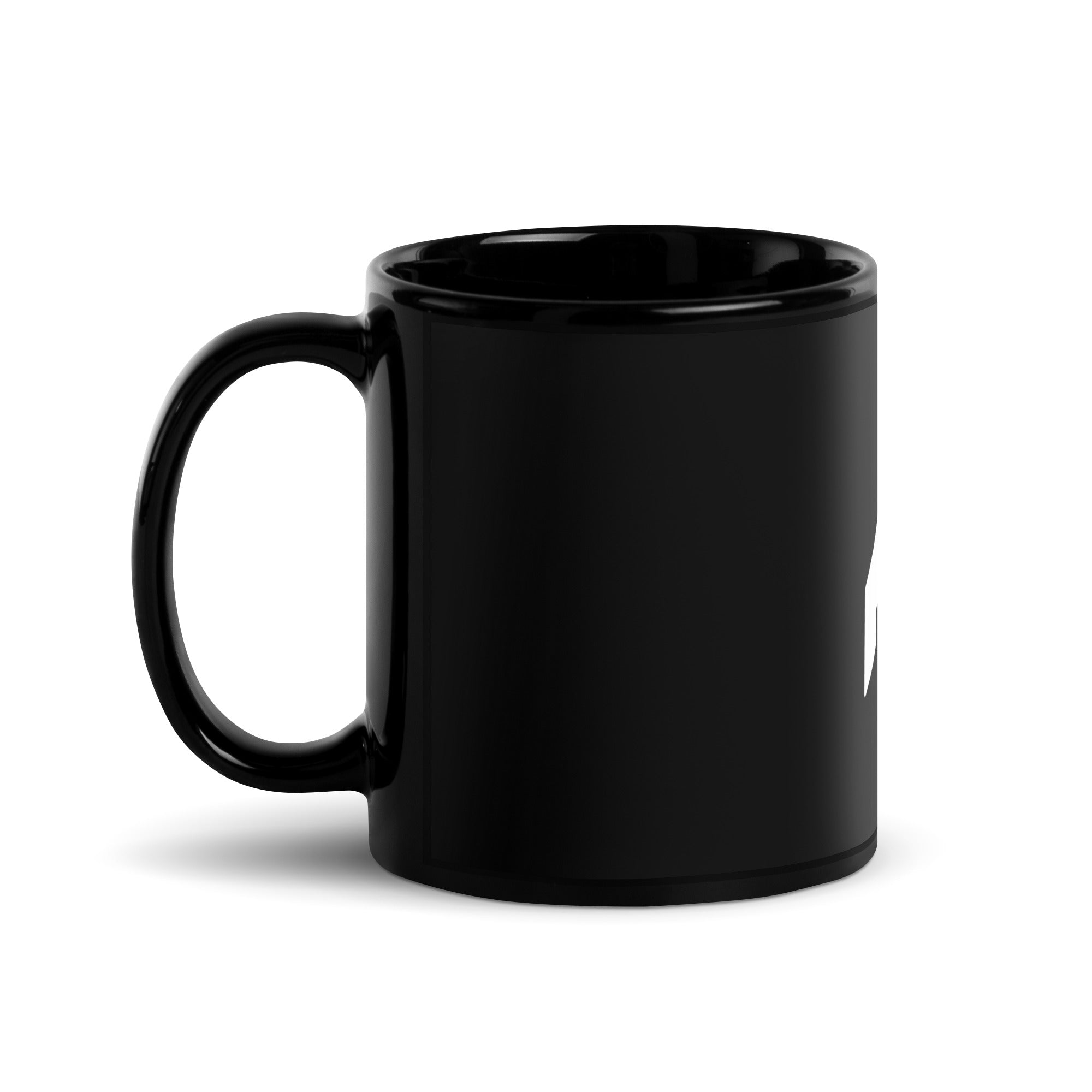 Right view of a PR logo coffee cup with a clean minimalist design