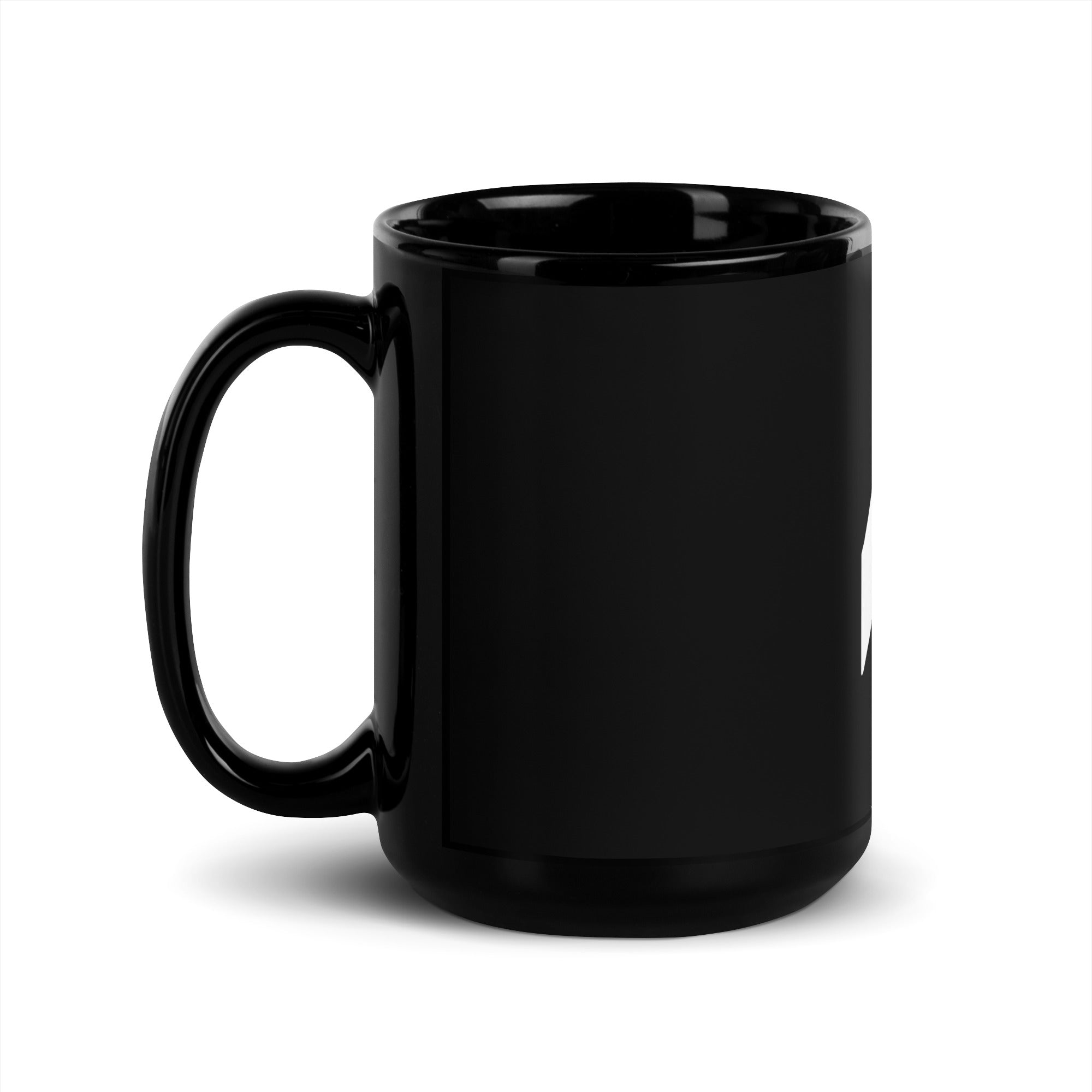 Right view of a PR logo coffee cup with a clean minimalist design
